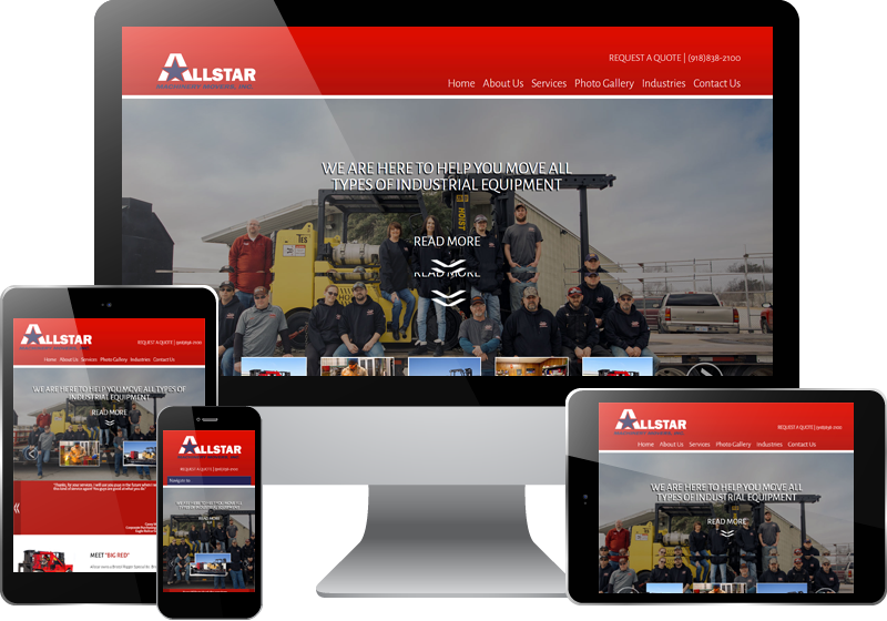 Tulsa Web Design - All Star Machinery Movers Tulsa Web Design - All Star Machinery Movers