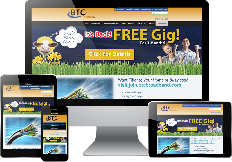 Tulsa Web Design - BTC Broadband Tulsa Web Design - BTC Broadband