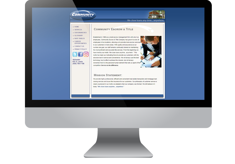 Tulsa Web Design - Community Escrow Tulsa Web Design - Community Escrow
