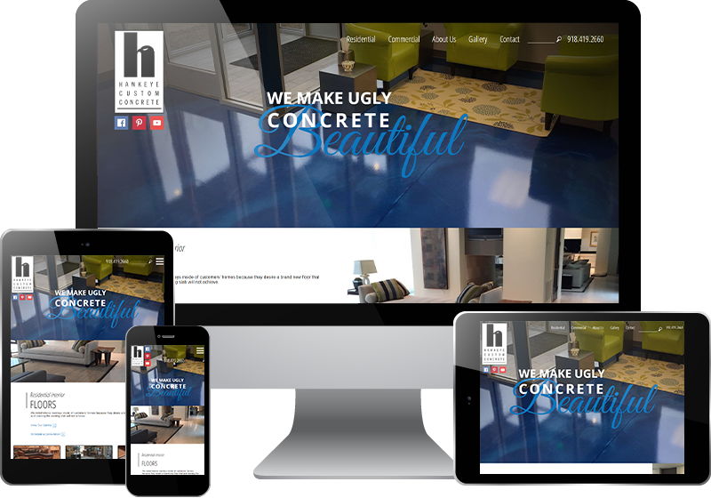 Sand Springs Web Design - Hawkeye Custom Concrete