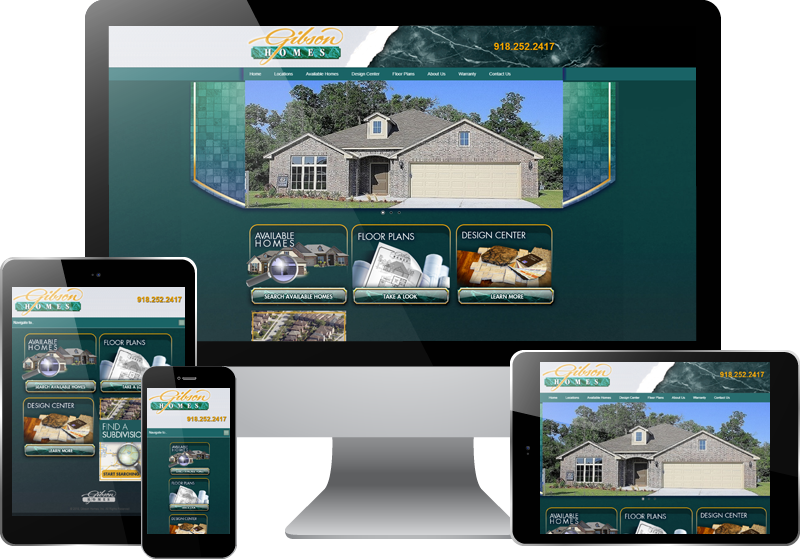 Tulsa Web Design - Gibson Homes Tulsa Web Design - Gibson Homes
