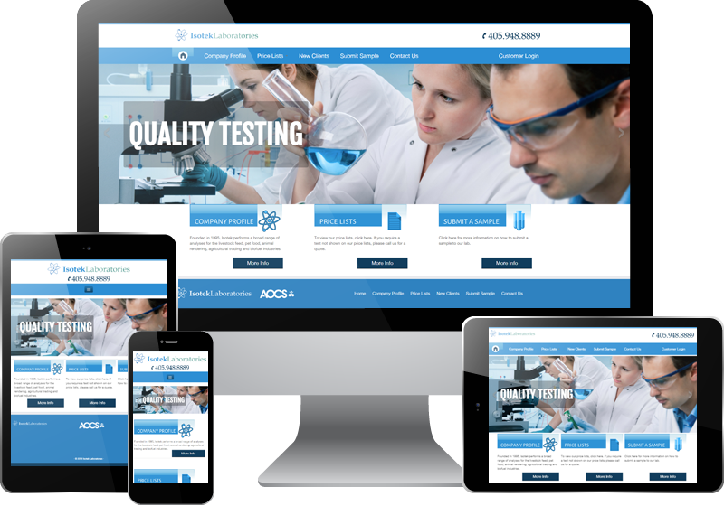 Tulsa Web Design - Isotek Laboratories