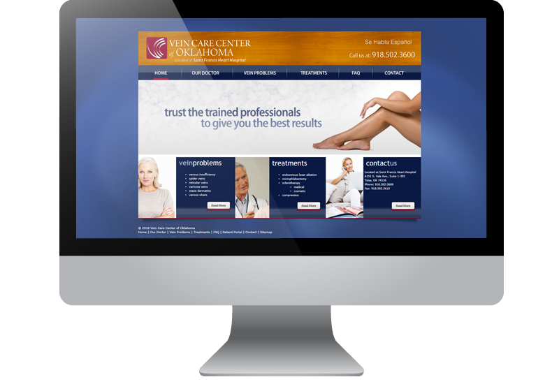 Tulsa Web Design - Vein Care Center of Oklahoma Tulsa Web Design - Vein Care Center of Oklahoma