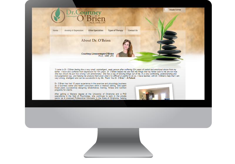 Tulsa Web Design - Dr. Courtney O'Brien Tulsa Web Design - Dr. Courtney O'Brien