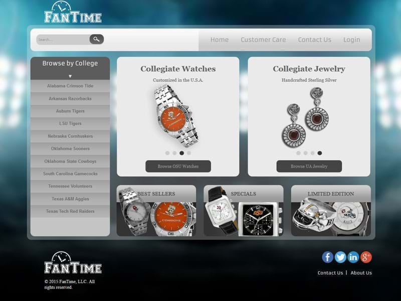 Tulsa Web Design - FanTime Watches