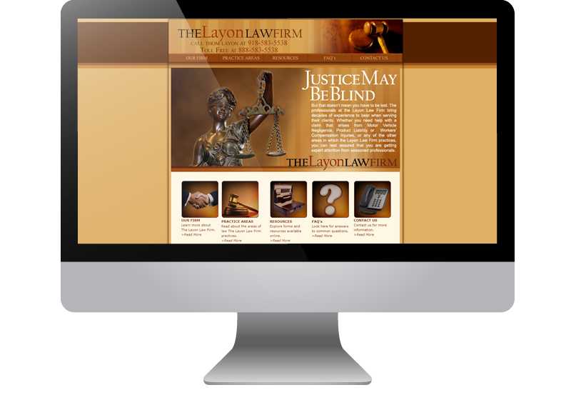 Tulsa Web Design - Layon Law Tulsa Web Design - Layon Law