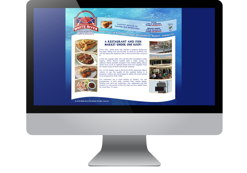 Tulsa Web Design - White River Fish Market and Restaurant Tulsa Web Design - White River Fish Market and Restaurant